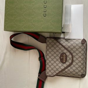 Gucci Beige and Brown Crossbody Bag
